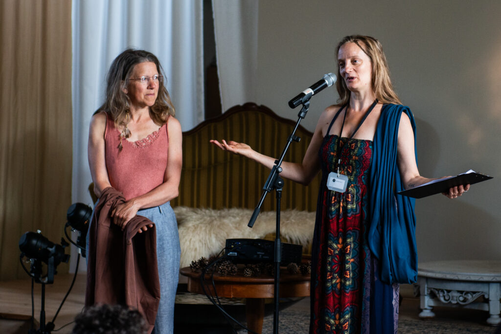 Anna Ottertun and Christine Fentz facilitating the opening ritual